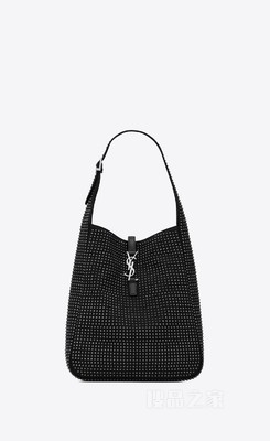 LE 5 À 7帆布、皮革和铆钉中号HOBO手袋