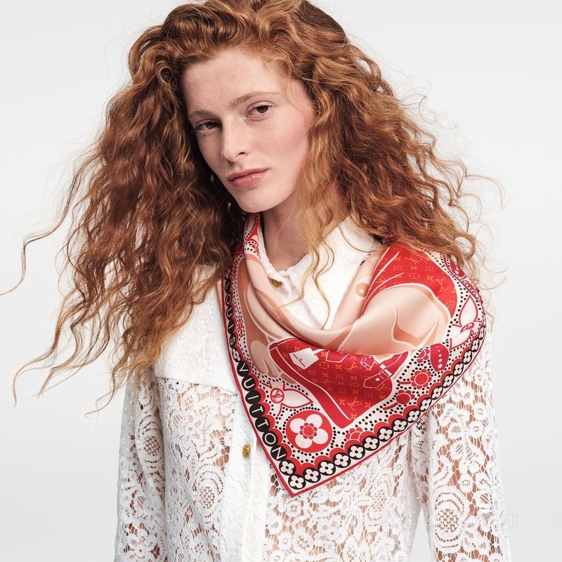 【LV路易威登】PRECIOUS RABBIT 70 方巾 M78081-搜品之家