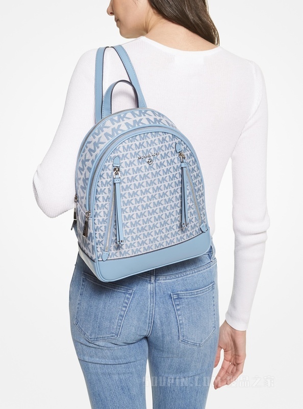 Brooklyn 中号老花双肩包
