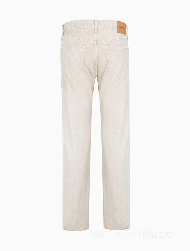 【简约系列】Calvin Klein 22秋冬男女情侣中性纯棉直筒牛仔裤40660ST