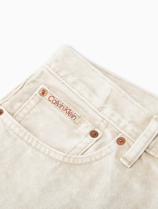 【简约系列】Calvin Klein 22秋冬男女情侣中性纯棉直筒牛仔裤40660ST