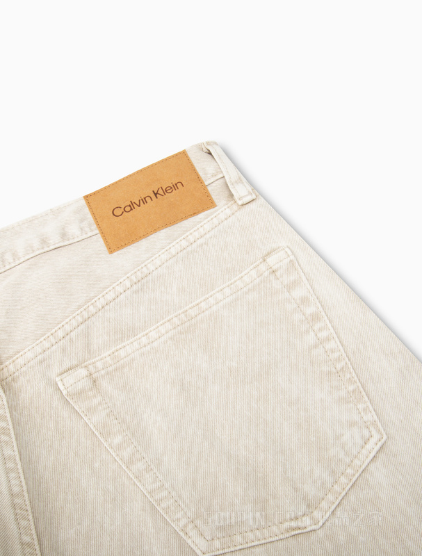 【简约系列】Calvin Klein 22秋冬男女情侣中性纯棉直筒牛仔裤40660ST