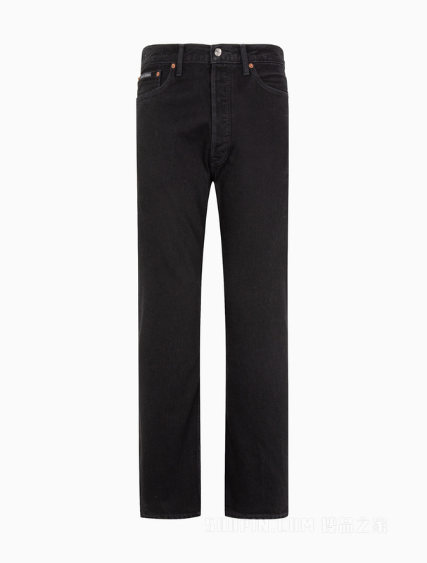 【简约系列】Calvin Klein 22秋冬男女情侣中性纯棉直筒牛仔裤40726ST