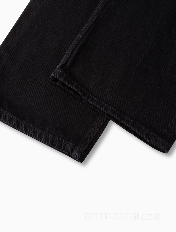 【简约系列】Calvin Klein 22秋冬男女情侣中性纯棉直筒牛仔裤40726ST