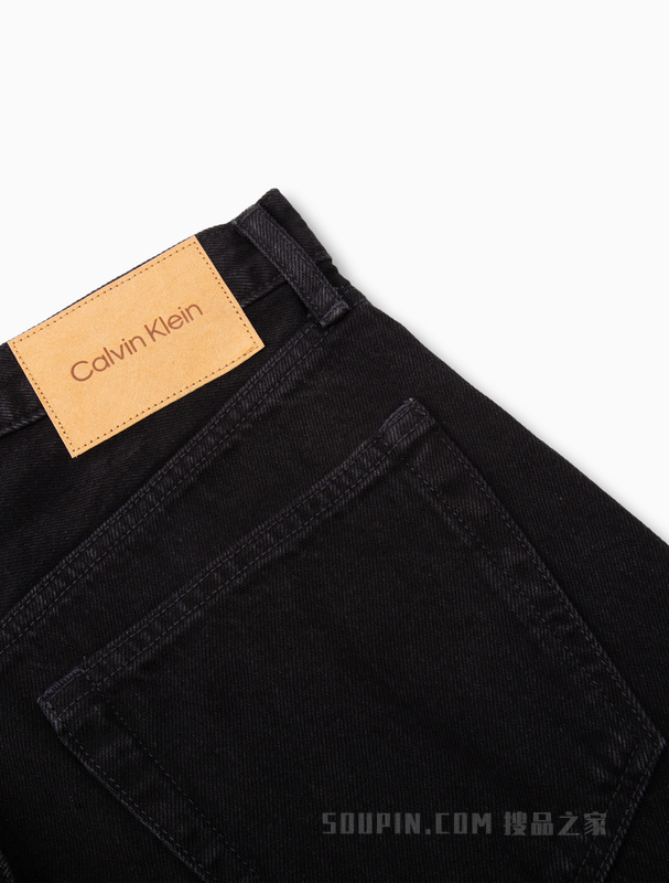【简约系列】Calvin Klein 22秋冬男女情侣中性纯棉直筒牛仔裤40726ST