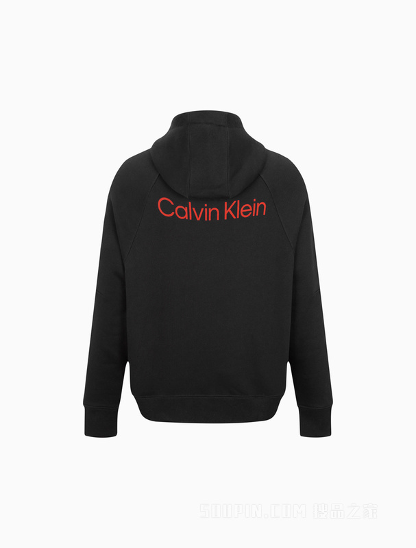 【简约系列】Calvin Klein 22秋冬男女情侣中性抓绒连帽卫衣40727ST