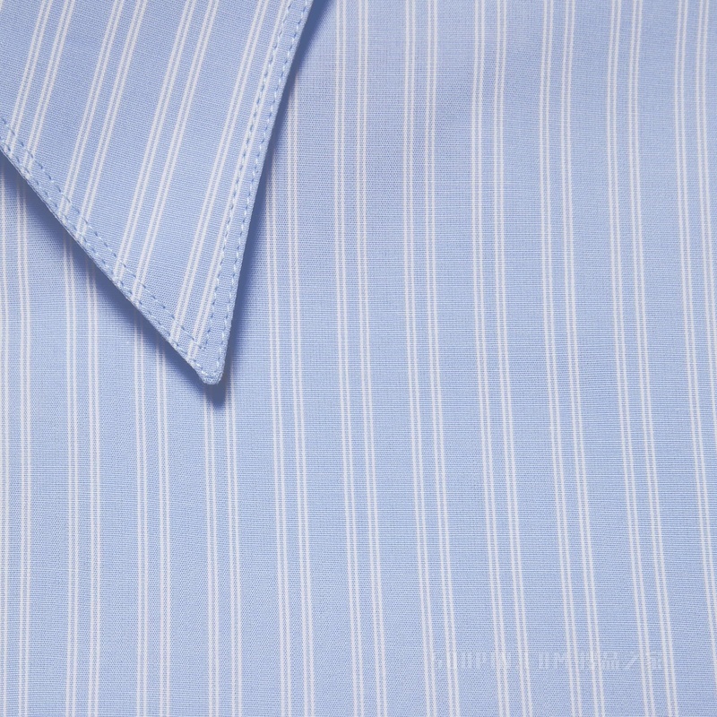 adidas x Gucci联名系列条纹棉质Polo衫 浅蓝色和白色