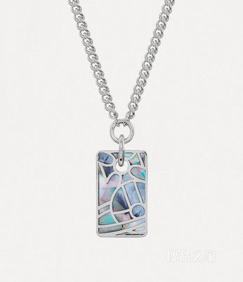 Man. Leon Tag Pendant Necklace