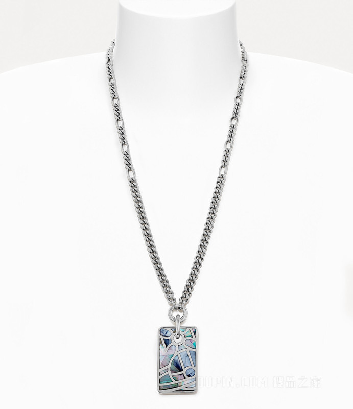 Man. Leon Tag Pendant Necklace