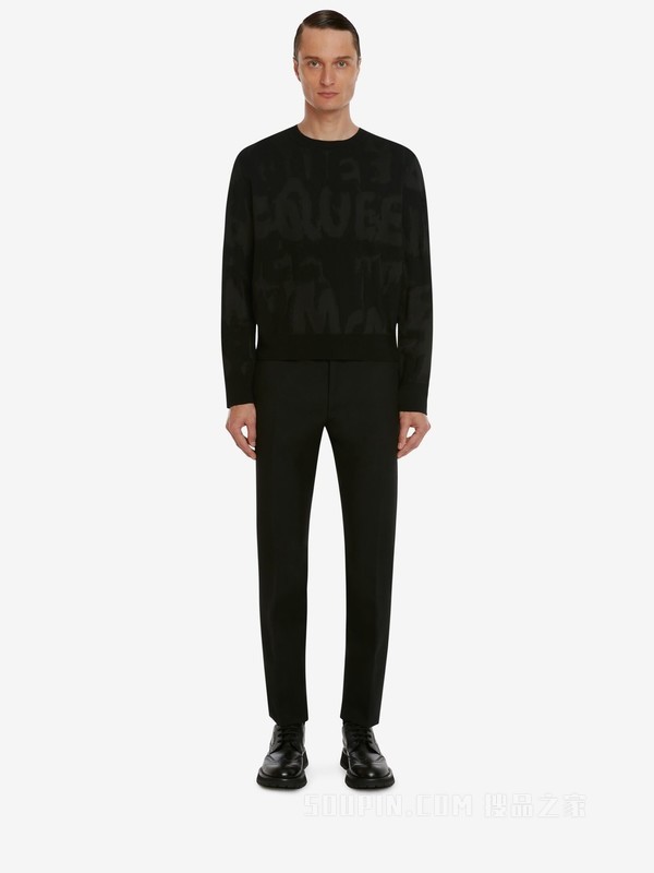 McQueen Graffiti提花套衫