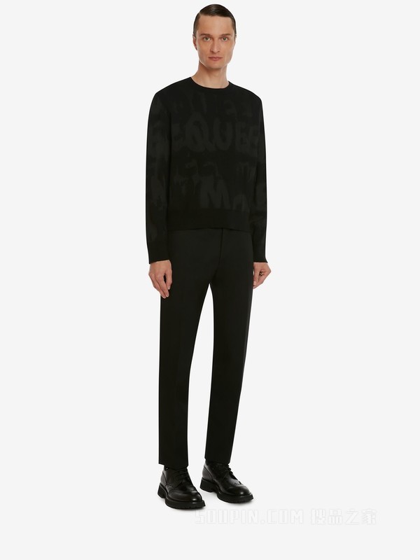McQueen Graffiti提花套衫
