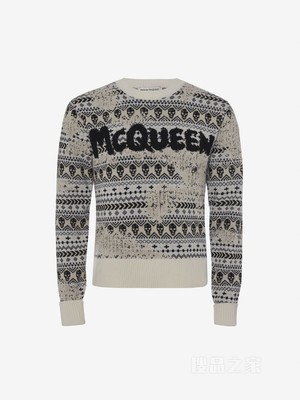 McQueen Graffiti Fair Isle毛衣