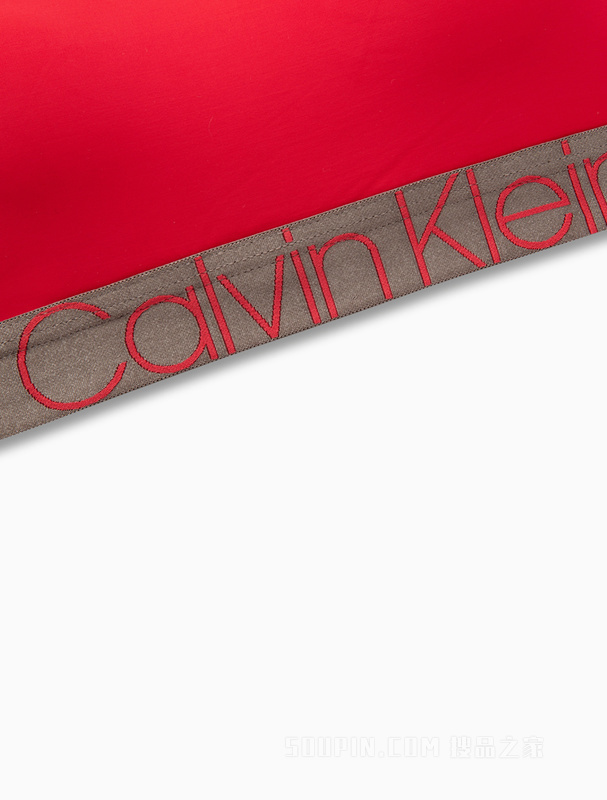 【炫光引力带】Calvin Klein 22秋冬女士U型光泽LOGO无钢圈文胸QF6325AD