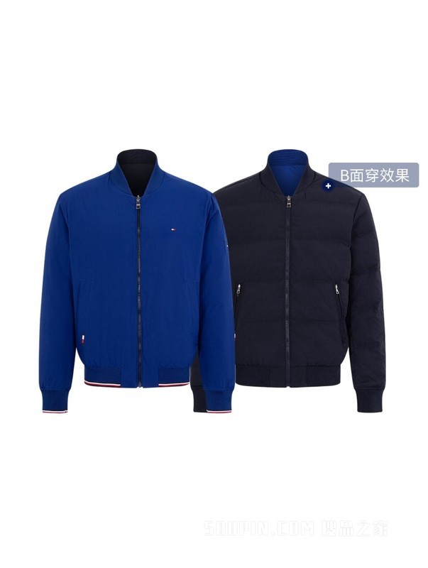 22新款秋冬男装中长款羽绒服外套MW0MW28716