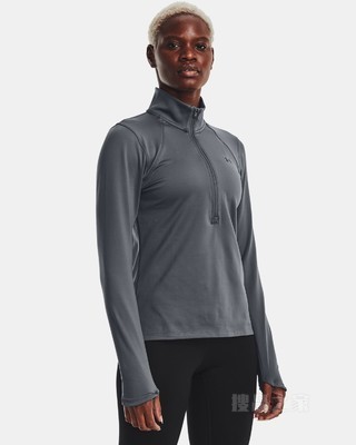 女士UA ColdGear® Cozy 1/2拉链长袖上衣