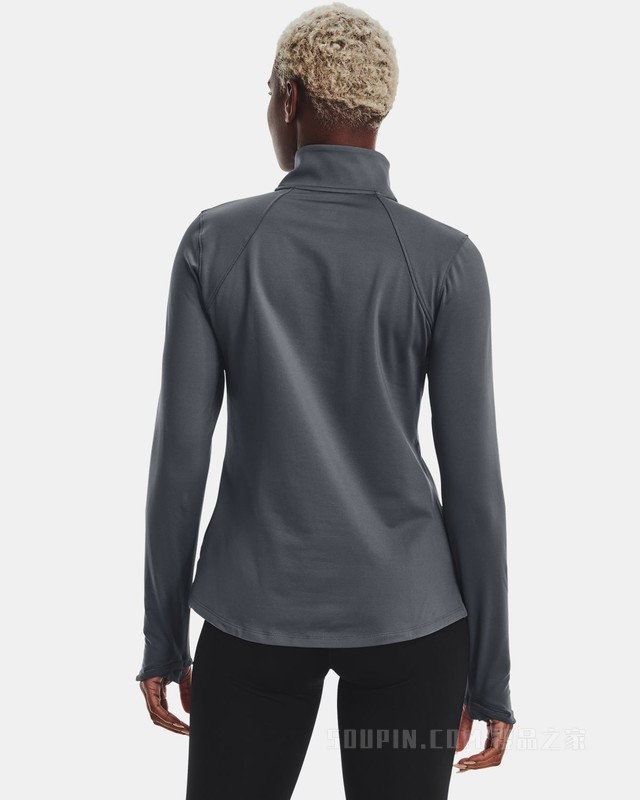 女士UA ColdGear® Cozy 1/2拉链长袖上衣