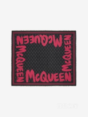 McQueen Graffiti机车骷髅头围巾