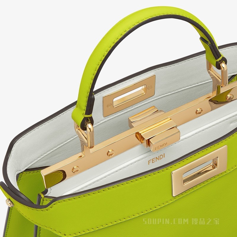 Peekaboo ISeeU小号手袋 嫩芽绿皮革手袋