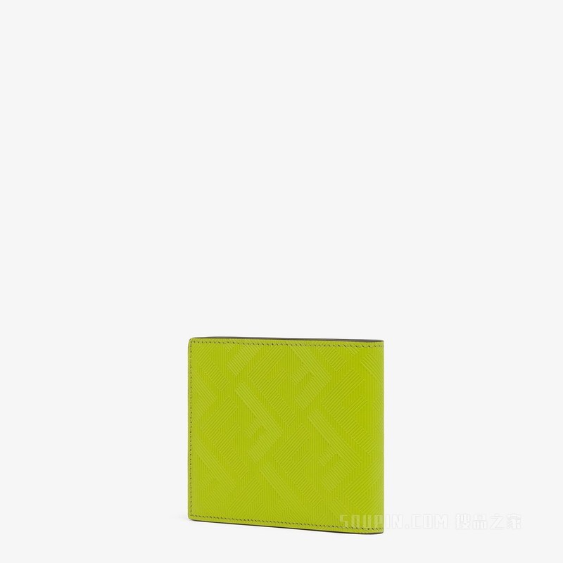 FF皮夹 嫩芽绿皮革双折皮夹