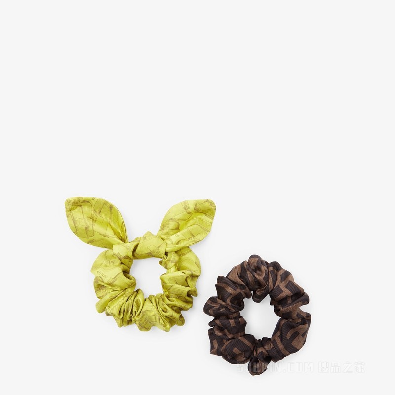 松紧发带 拼色有机桑蚕丝松紧发带双件套