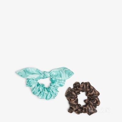 松紧发带 拼色有机桑蚕丝松紧发带双件套