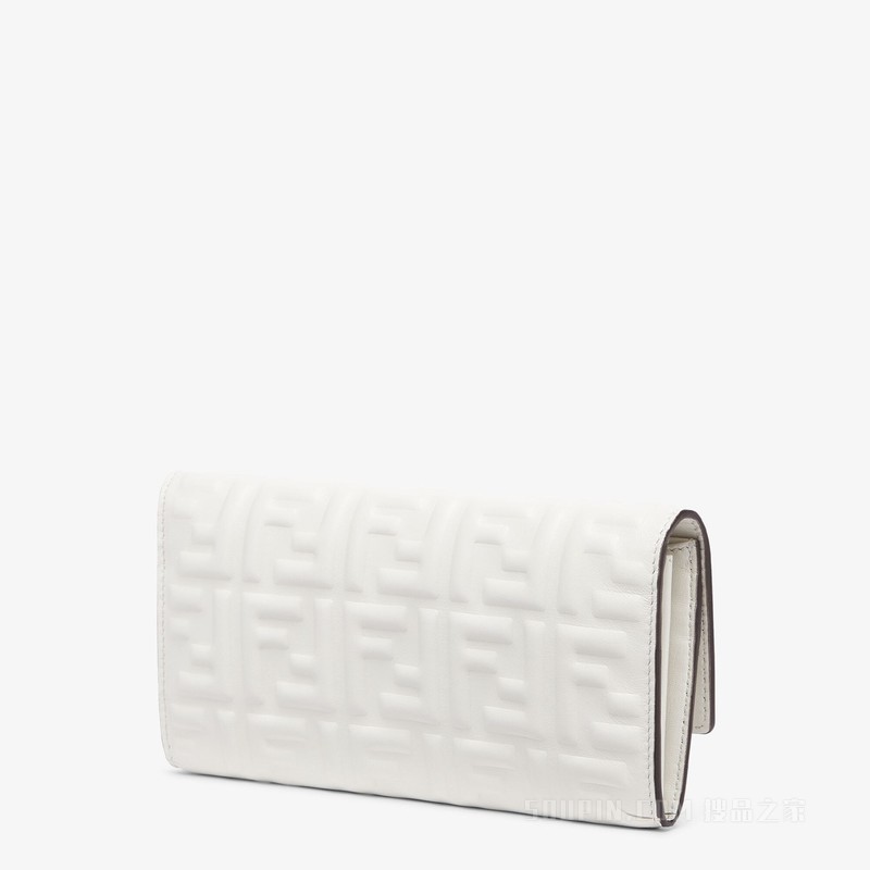 Baguette Continental 白色FF纳帕皮夹