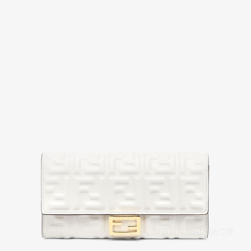 Baguette Continental 白色FF纳帕皮夹