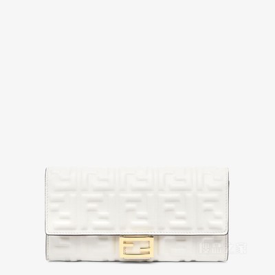 Baguette Continental 白色FF纳帕皮夹
