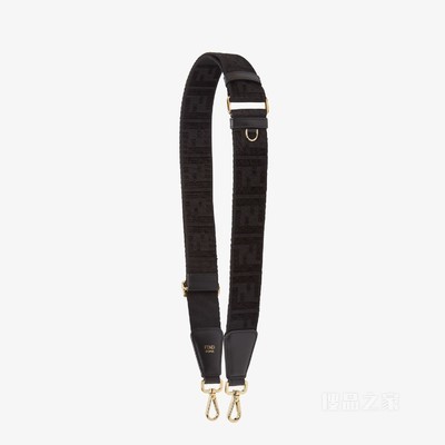 Strap You 黑色FF提花织带肩带