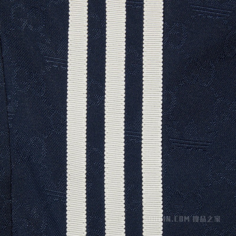 adidas x Gucci联名系列聚酯纤维正装夹克 深蓝色