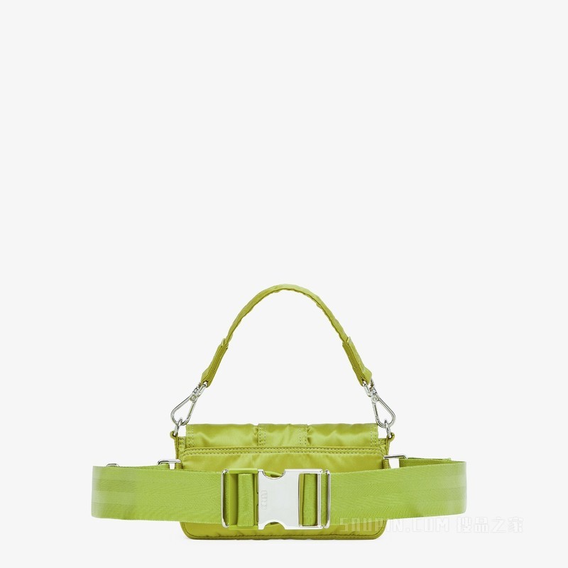 Fendi x Porter联名Baguette迷你手机包 嫩芽绿尼龙手机包