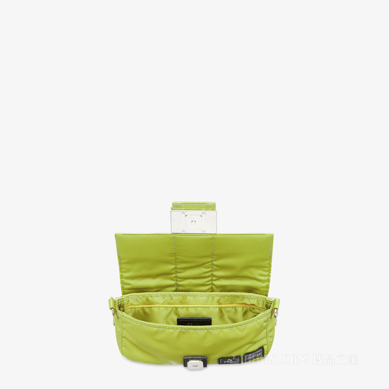 Fendi x Porter联名Baguette迷你手机包 嫩芽绿尼龙手机包