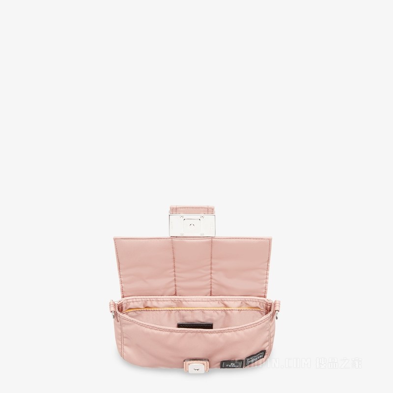 Fendi x Porter联名Baguette迷你手机包 粉红色尼龙手机包