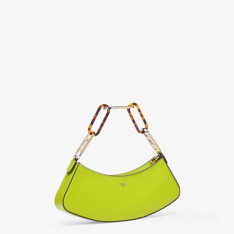 Fendi O'Lock Swing 嫩芽绿皮革手拿包