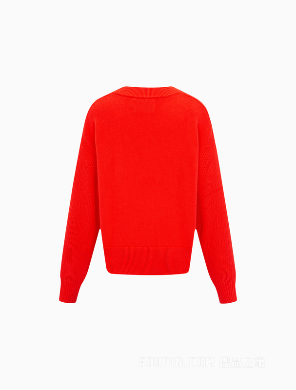 【兔年限定】Calvin Klein 23春季女士纯棉兔子提花刺绣针织衫J220849