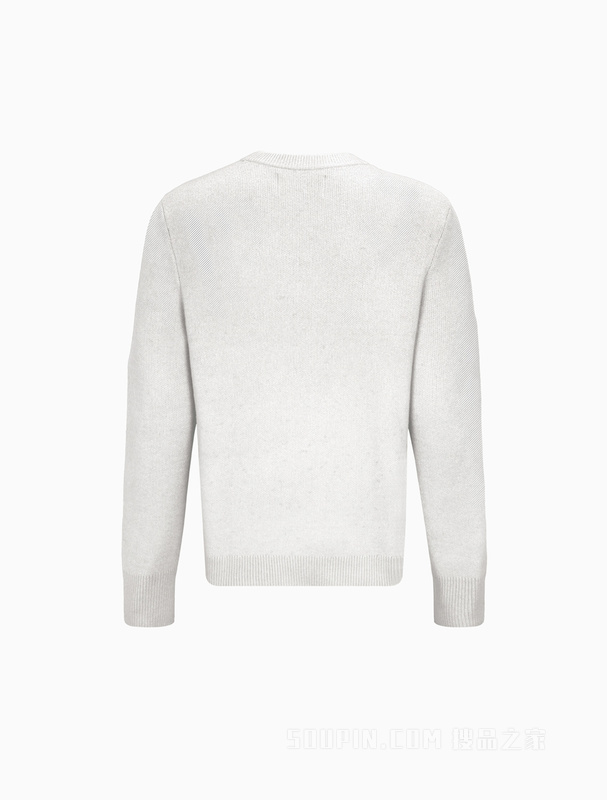 【兔年限定】Calvin Klein 23春男女同款白色兔子图案圆领毛衣J400230
