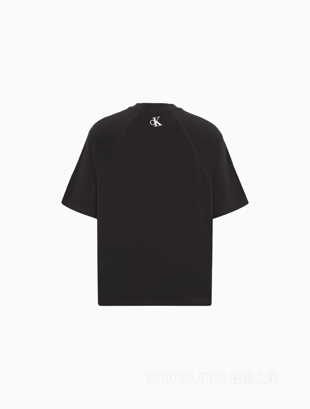 【兔年限定】Calvin Klein 23春季男女同款重磅纯棉刺绣短袖T恤J400248
