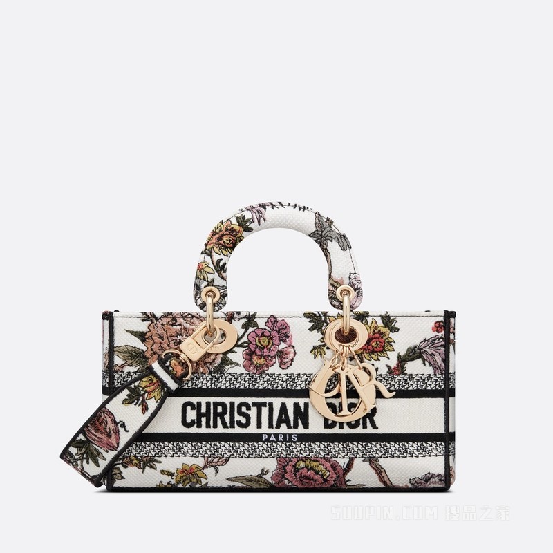 中号 Lady D-Joy 手袋 多色 Dior Jardin Botanique 图案刺绣