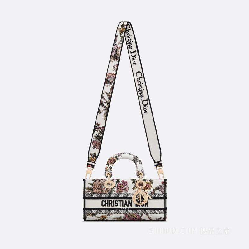中号 Lady D-Joy 手袋 多色 Dior Jardin Botanique 图案刺绣