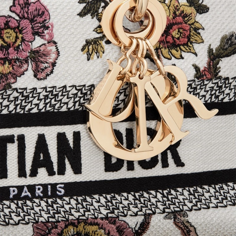 中号 Lady D-Joy 手袋 多色 Dior Jardin Botanique 图案刺绣