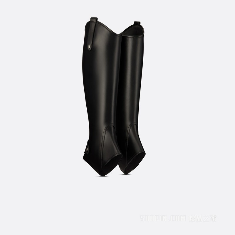 Dior Épique 绑腿 黑色牛皮革
