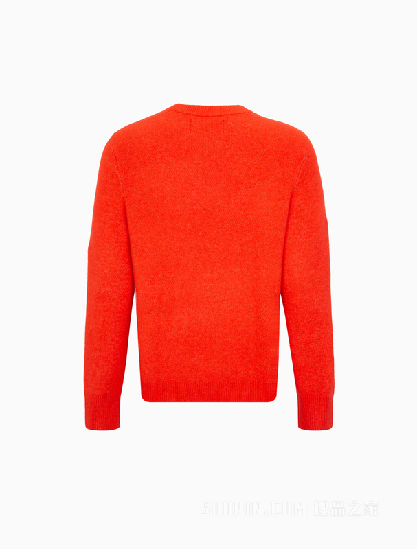 【兔年限定】Calvin Klein 23春男女同款白色兔子图案圆领毛衣J400230