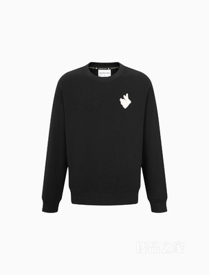 【兔年限定】Calvin Klein 23春男女情侣中性纯棉刺绣圆领卫衣J400228