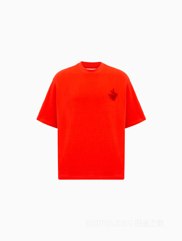 【兔年限定】Calvin Klein 23春季男女同款重磅纯棉刺绣短袖T恤J400248