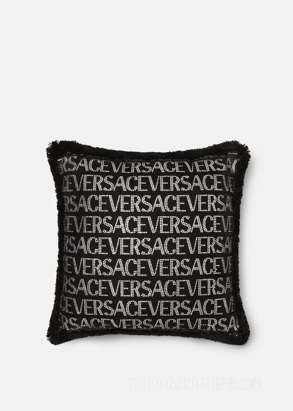 水晶Versace Allover靠垫