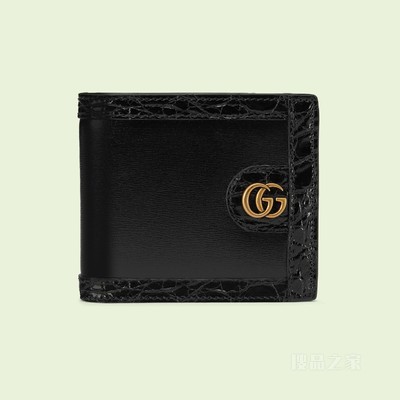 Ophidia系列钱包 黑色皮革