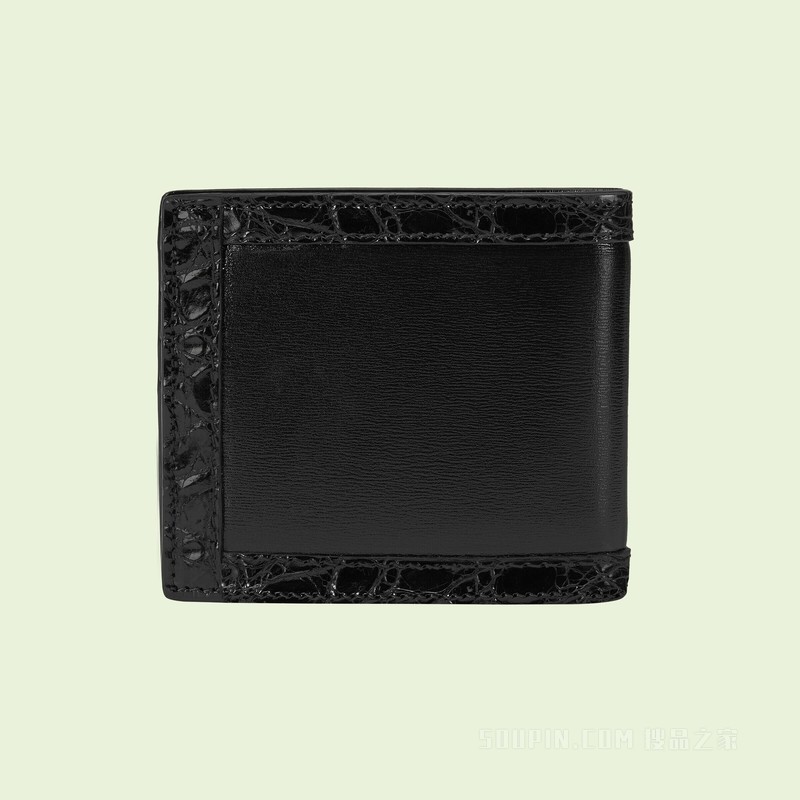 Ophidia系列钱包 黑色皮革