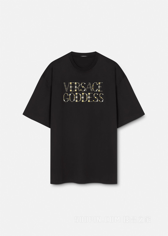 Versace Goddess铆钉T恤