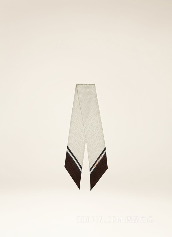 Bally Stripe 长条围巾 经典红色真丝围巾