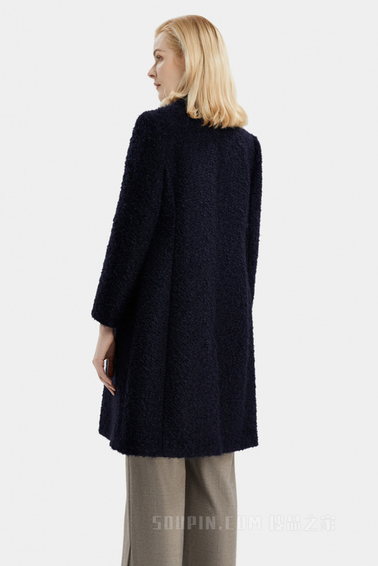 羊毛圈纱造型大衣